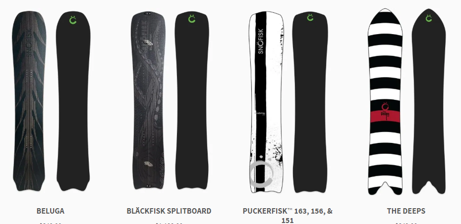 View All-Mountain Powderboards - Snofisk Snowboards